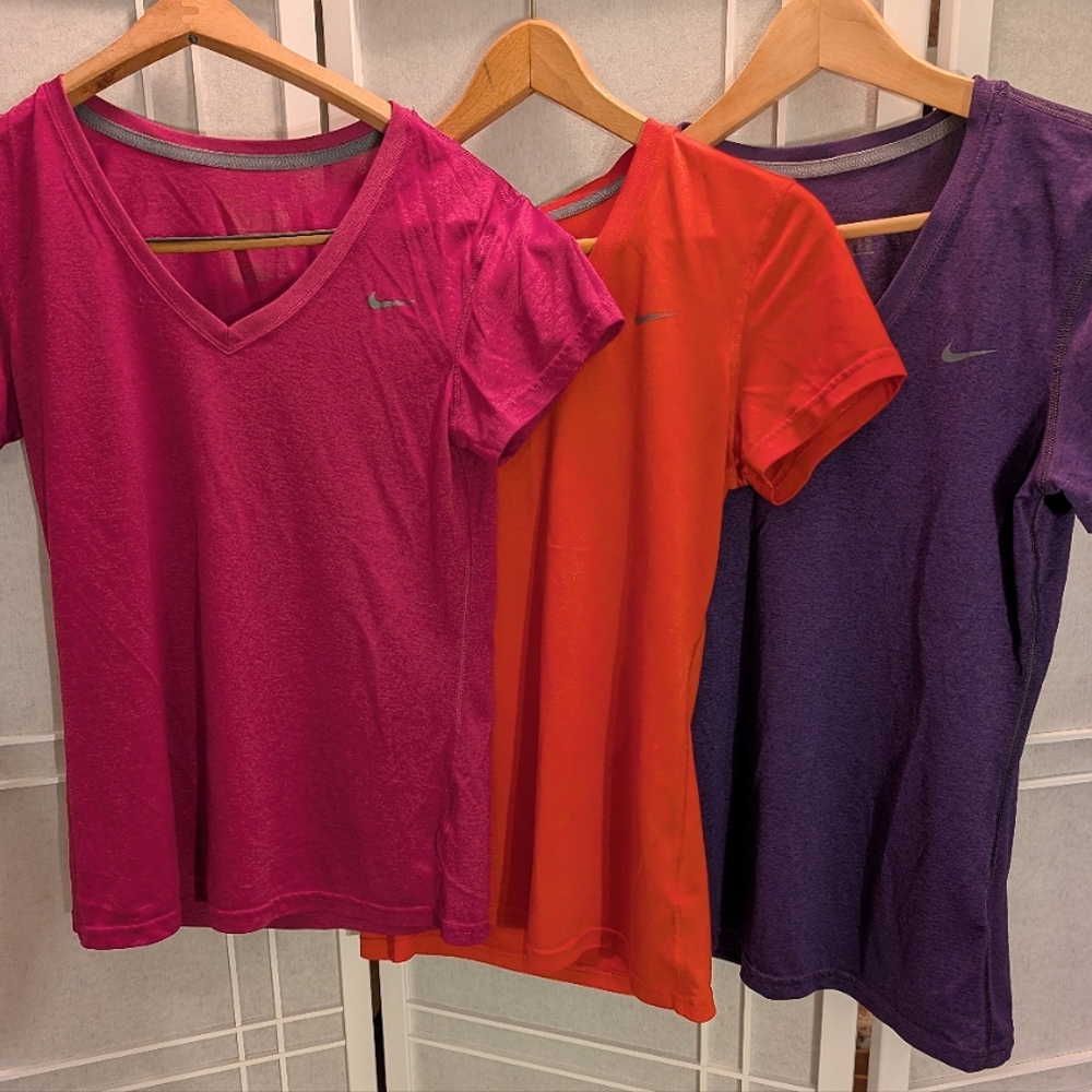 Nike DRI-FIT Workout T-Shirts (3) Woman's